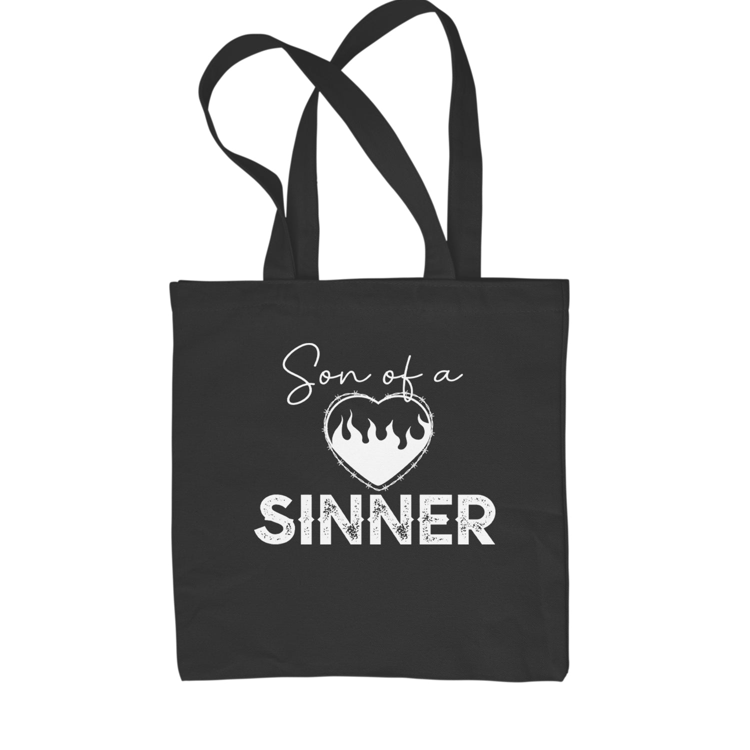 Son Of A Sinner Somebody Save Me From Myself  Shopping Tote Bag Black