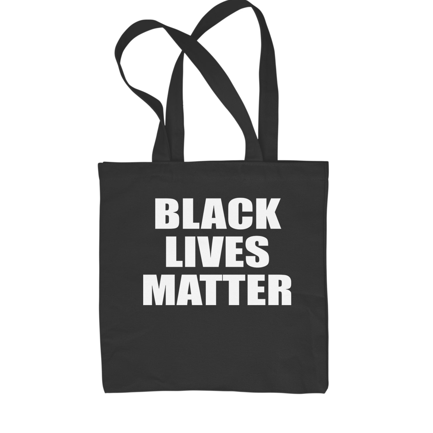 Black Lives Matter BLM Shopping Tote Bag Black