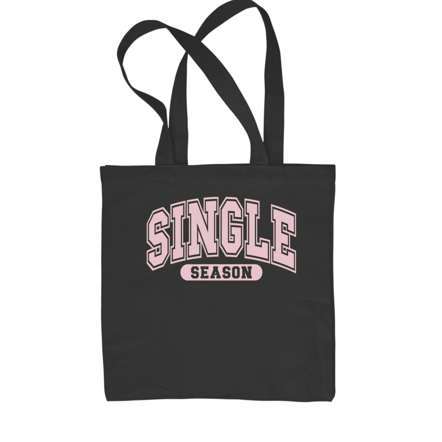 Single Season Valentine's Day Shopping Tote Bag Black