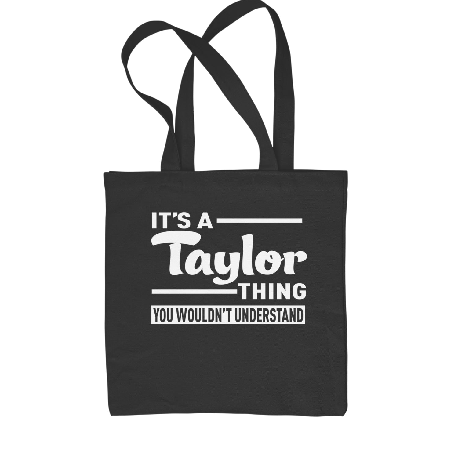 It's A Taylor Thing, You Wouldn't Understand TTPD Shopping Tote Bag Black