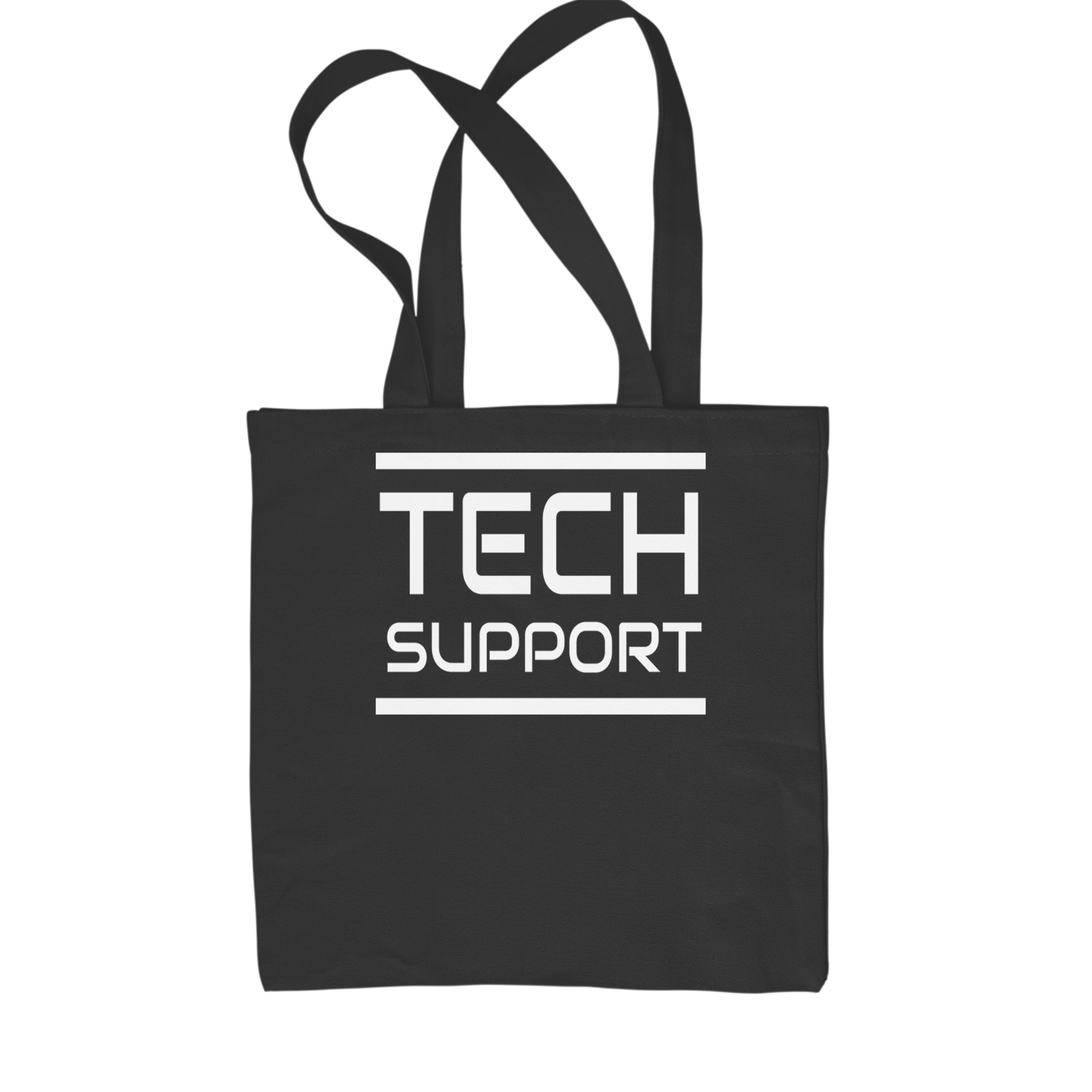 Tech Support Technologist IT Shopping Tote Bag Black