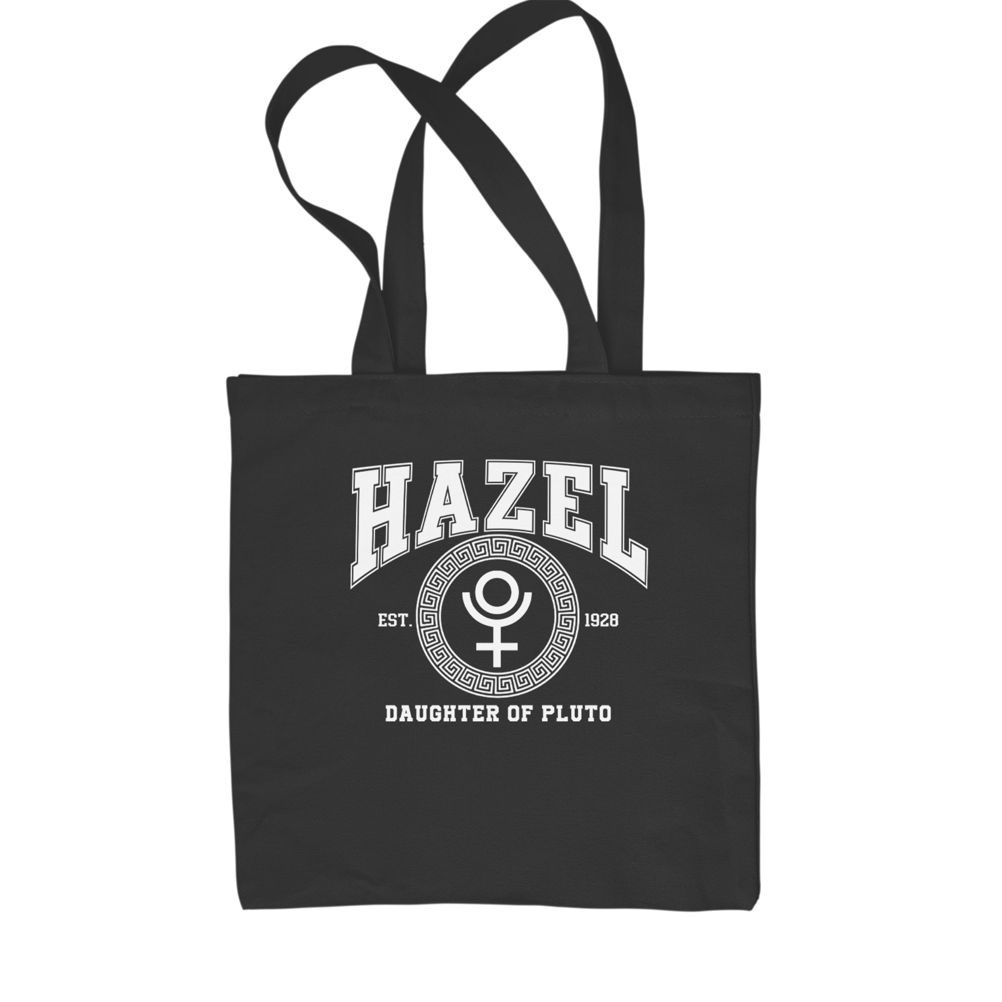 Hazel Daughter of Pluto Roman Gold Shopping Tote Bag Black
