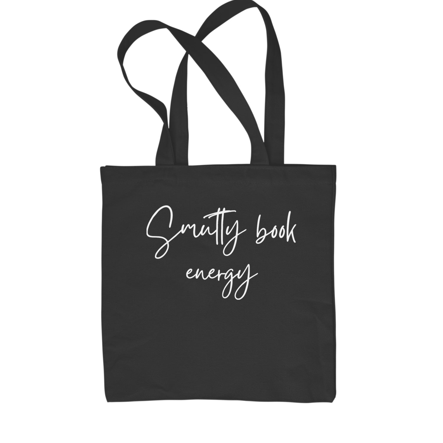 Smutty Book Energy Romantasy Shopping Tote Bag Black