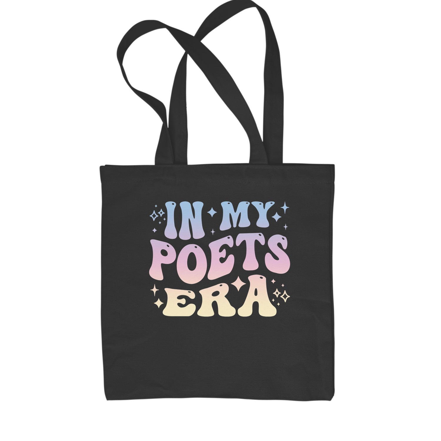 In My Poet Era Tie Dye TTPD Music Shopping Tote Bag Black