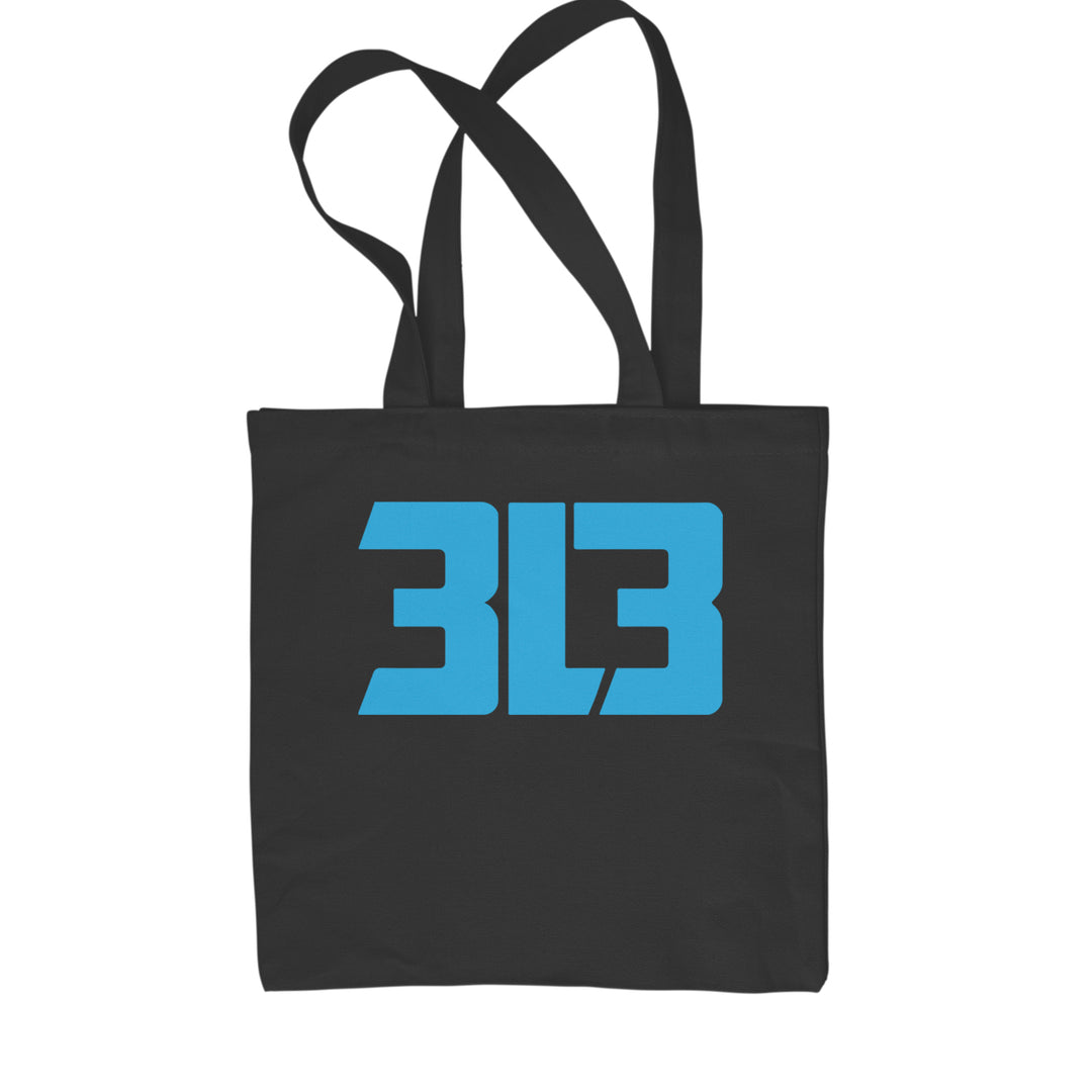 "3L3" Detroit 313 football pride graphic on a Classic Cotton Canvas Tote