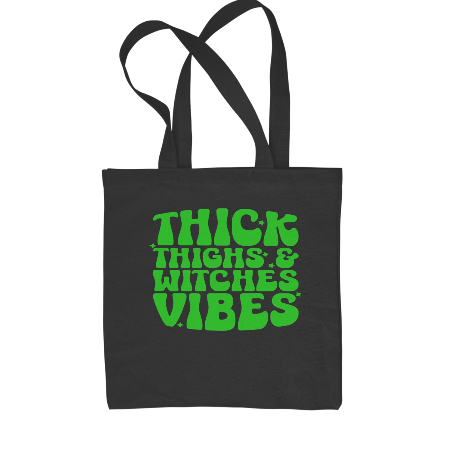 Thick Thighs And Witches Vibes Shopping Tote Bag Black