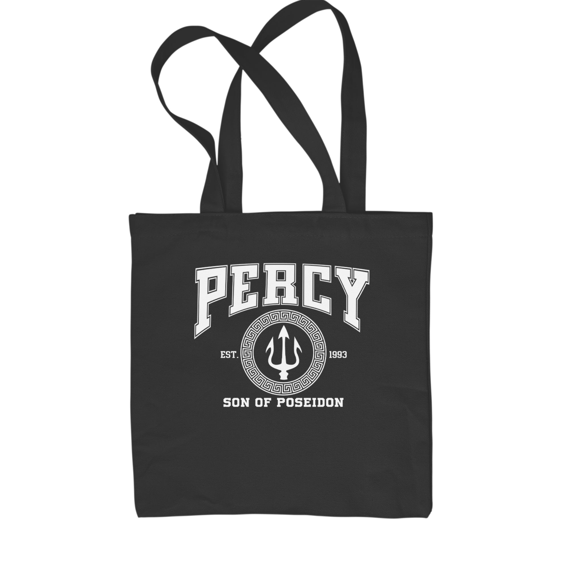 Percy Son Of Poseidon Sea God Shopping Tote Bag Black