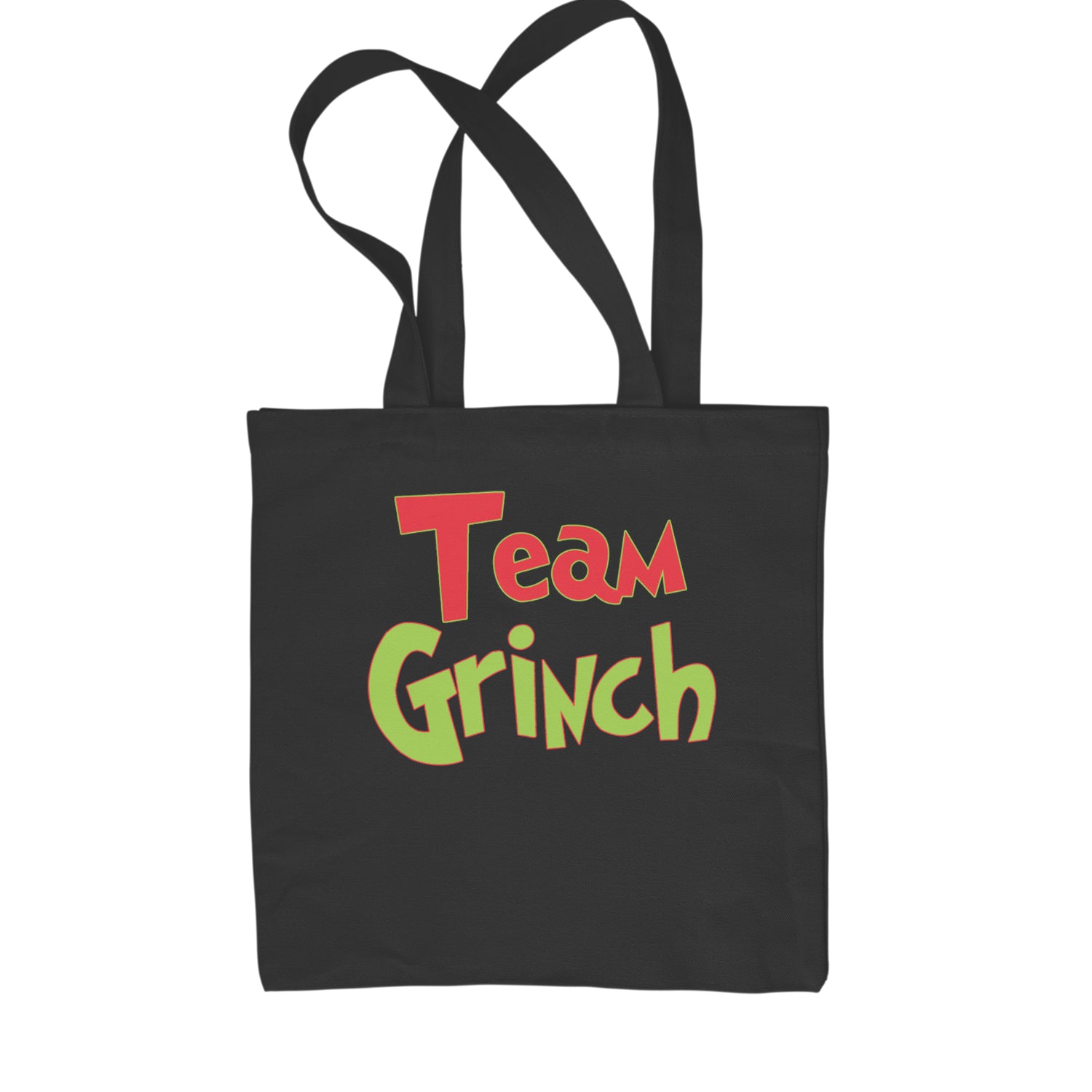 Team Gr-nch Jolly Grinchmas Merry Christmas Shopping Tote Bag Black