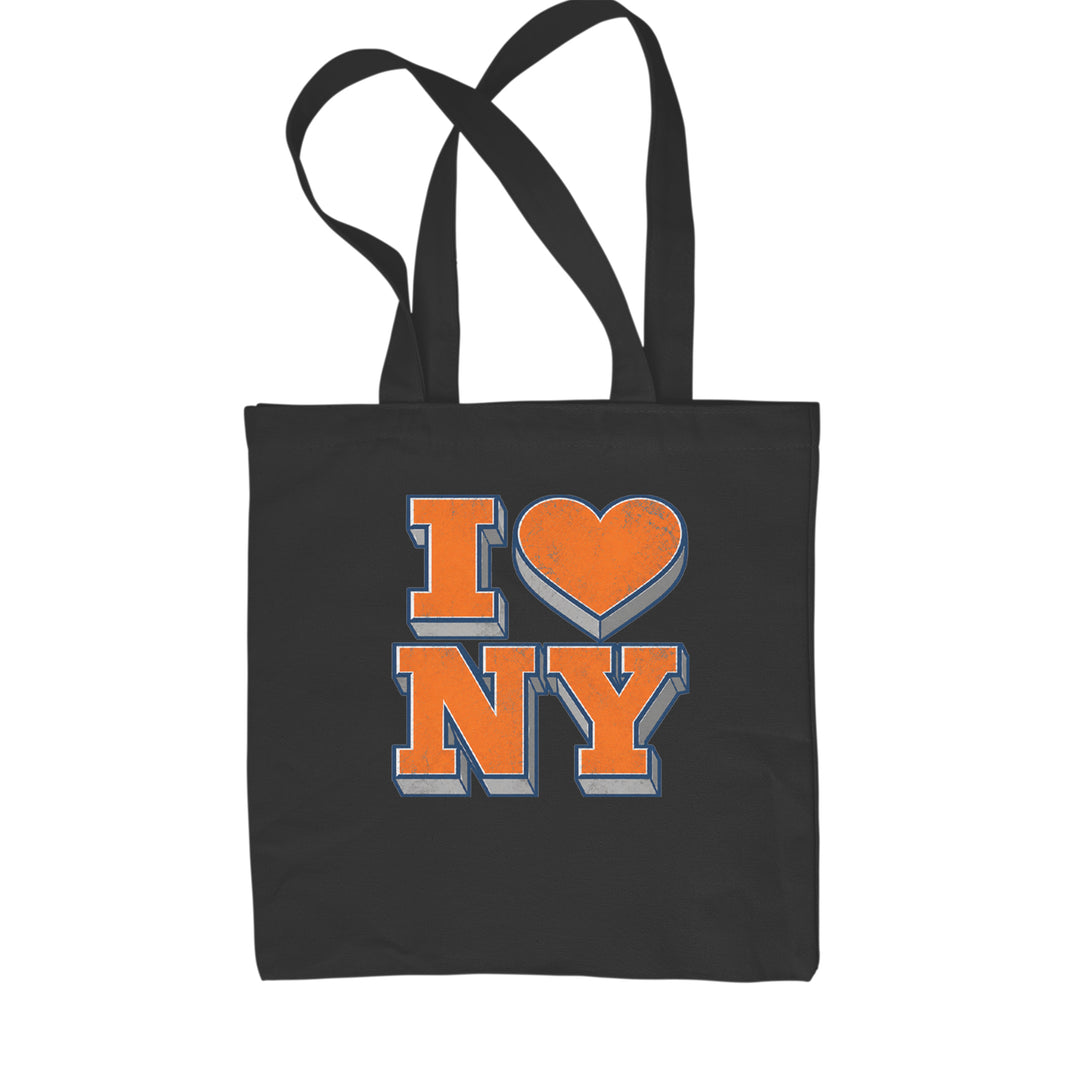 New York City Pride Heart Shopping Tote Bag Black