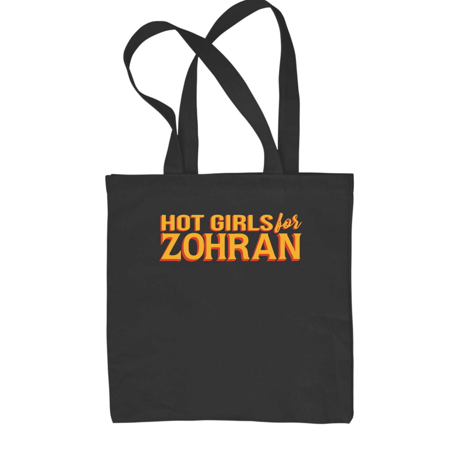 Hot Girls for Zohran Meme Shopping Tote Bag Navy Blue