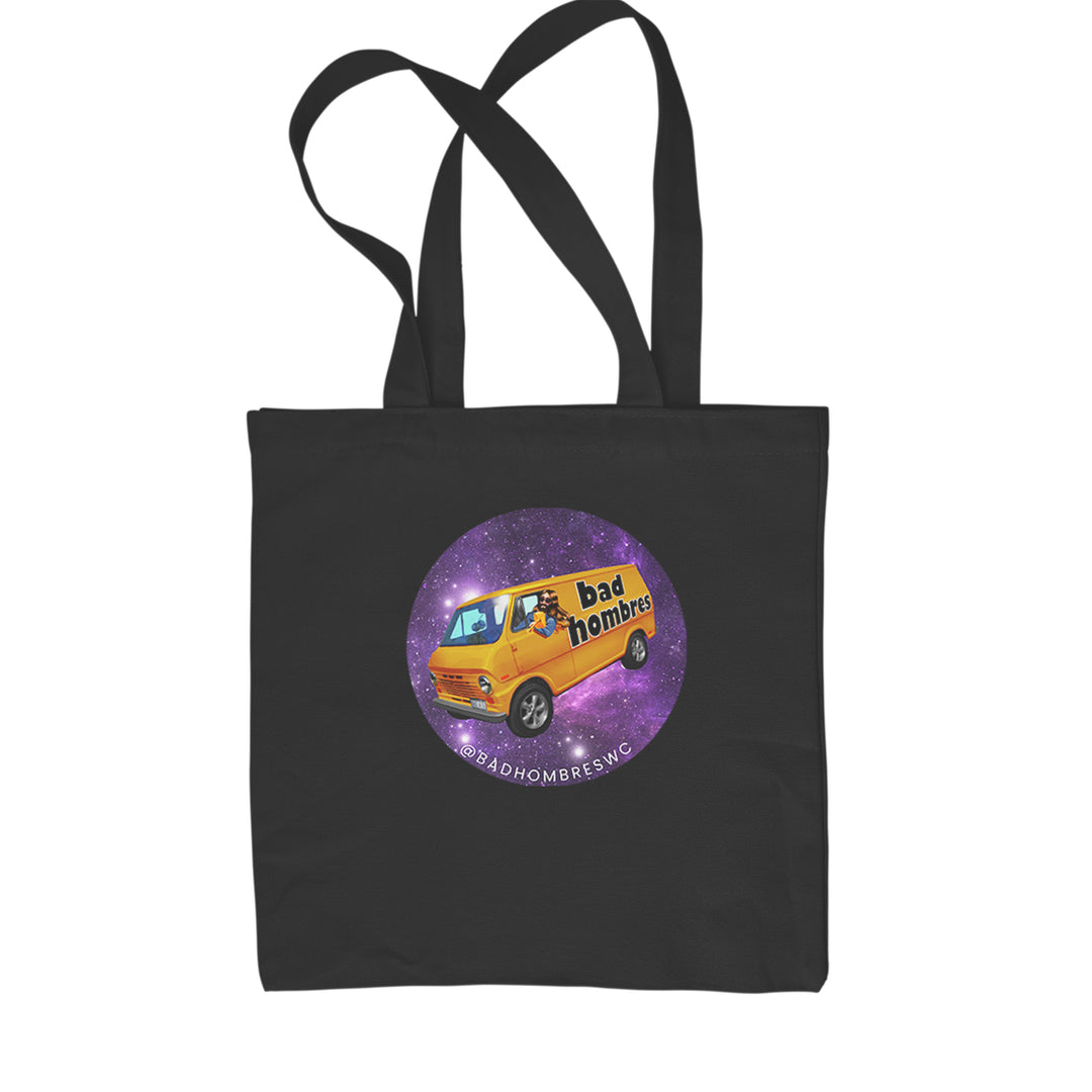 Bad Hombres Space West Chester Band Shopping Tote Bag Black