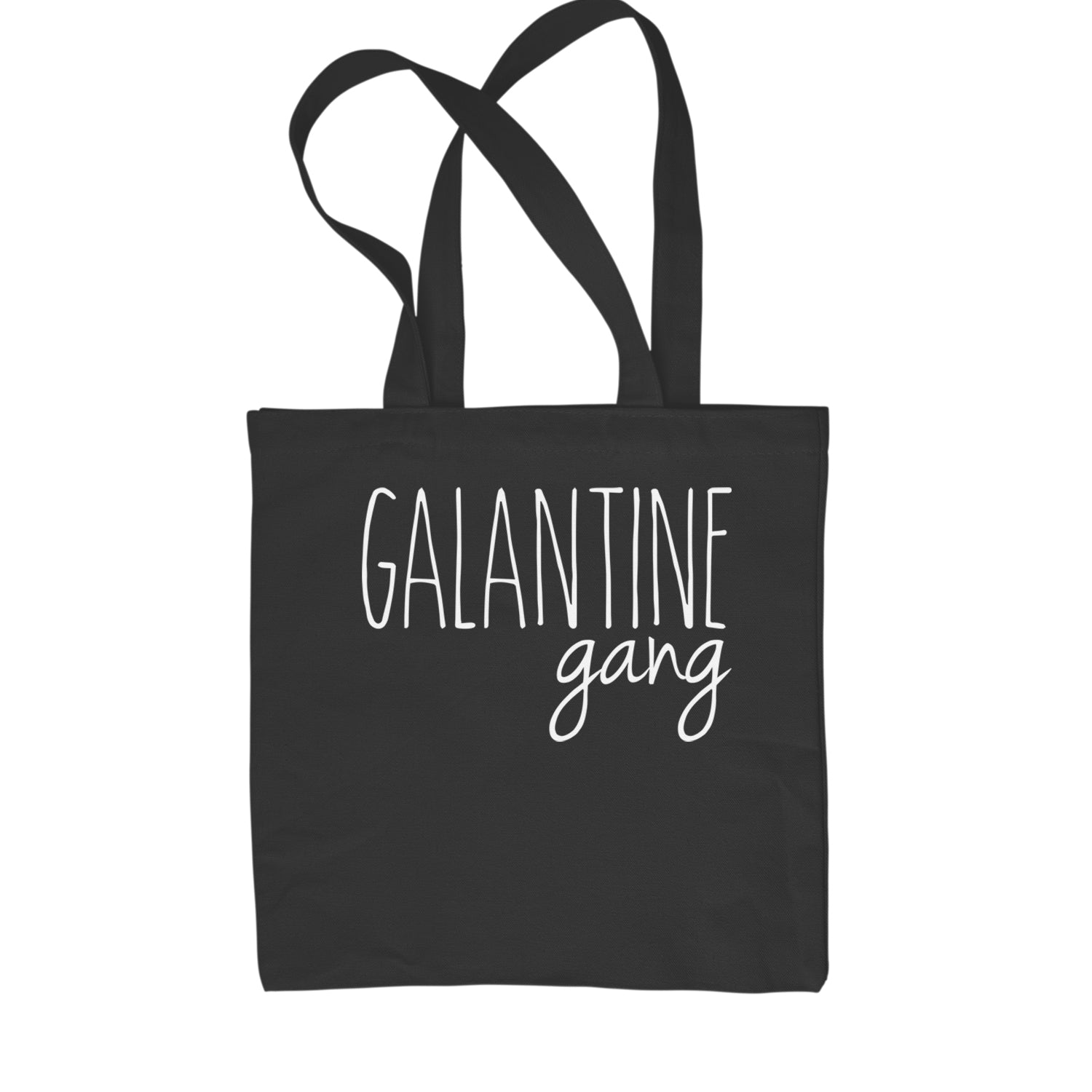 Galentine Gang Valentine's Shirt Shopping Tote Bag Black