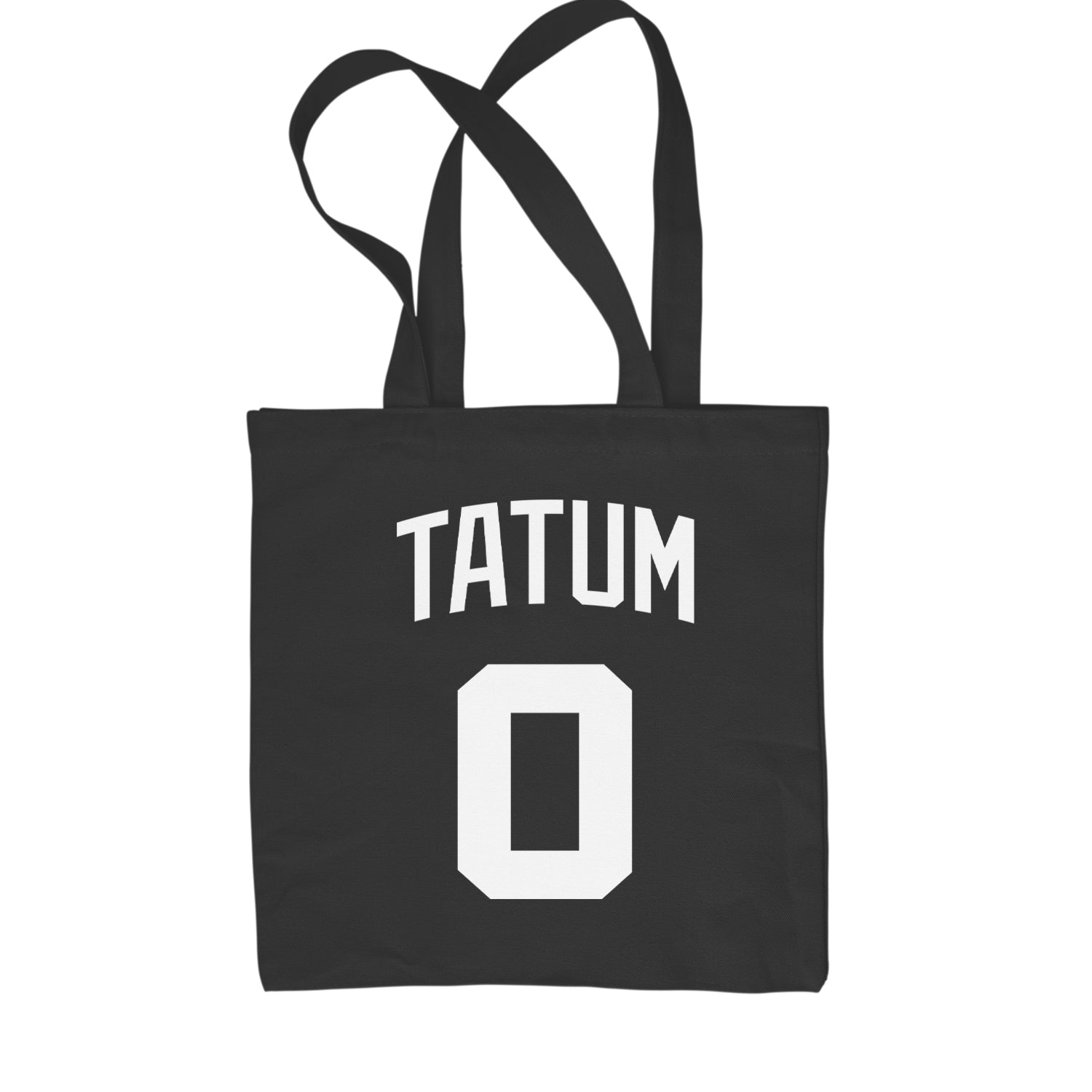 Tatum #0 Boston Basketball Shopping Tote Bag Black