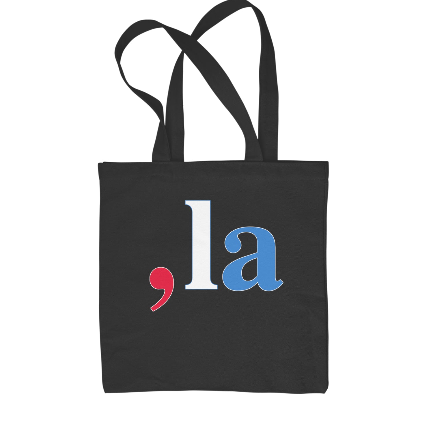 Comma-La - Support Kamala Harris For President 2024 Shopping Tote Bag Navy Blue