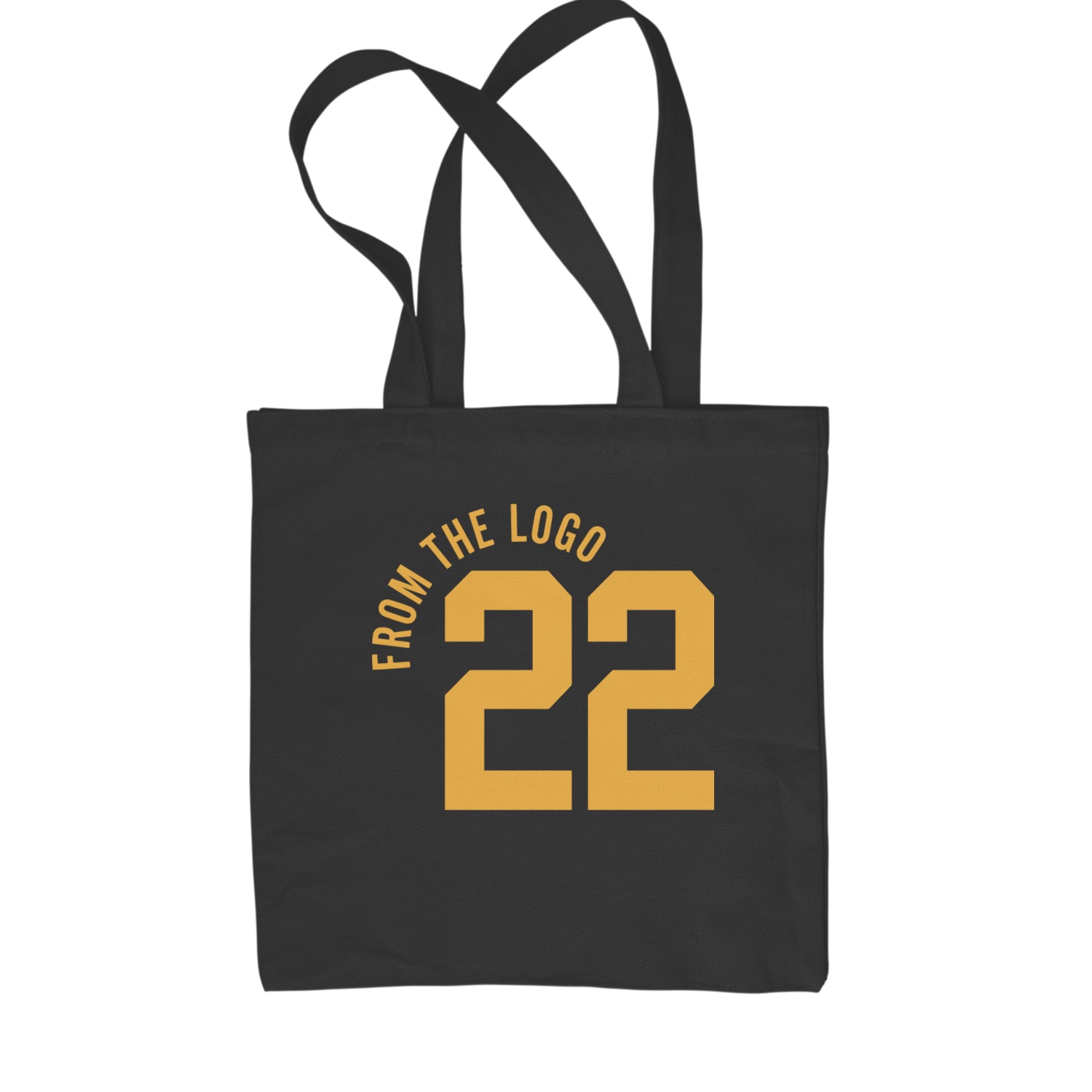 From The Logo #22 Basketball Shopping Tote Bag Black