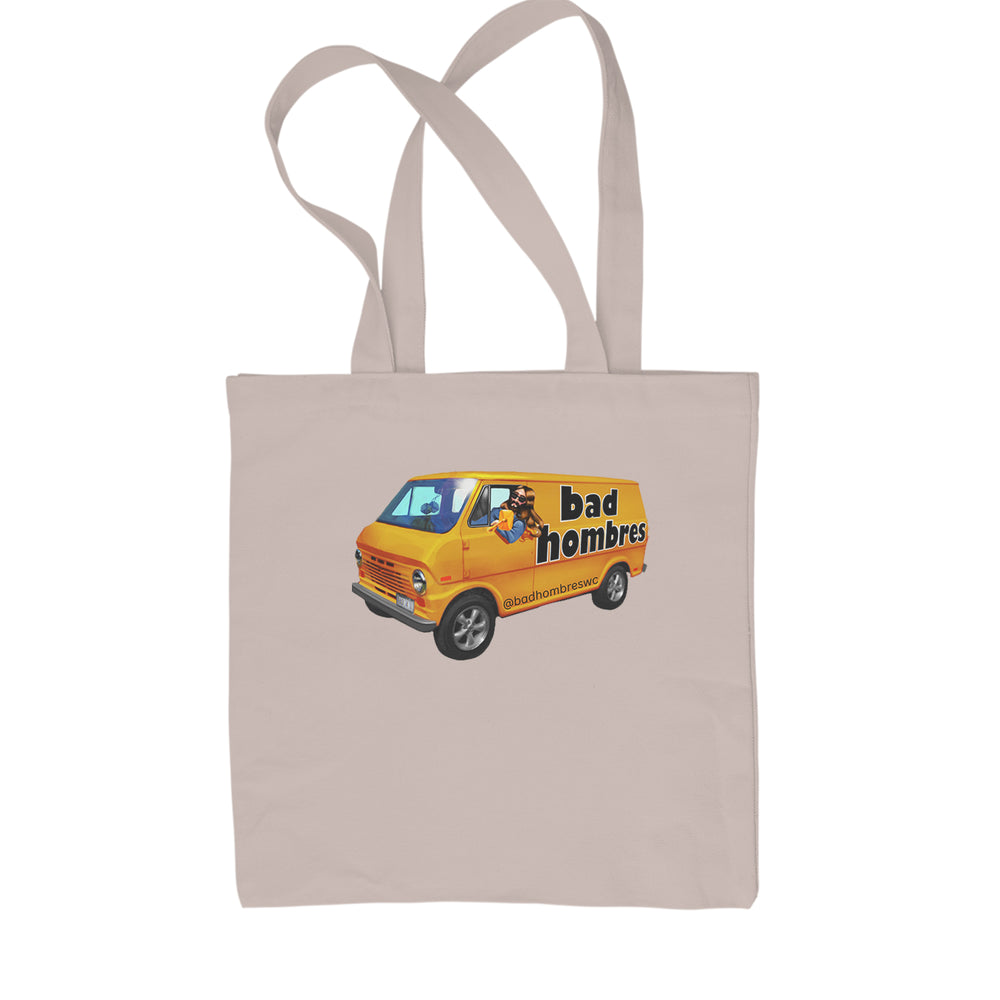 Bad Hombres Van West Chester Band Shopping Tote Bag Natural