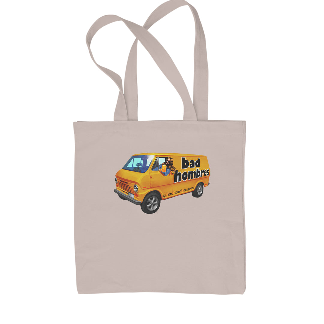 Bad Hombres Van West Chester Band Shopping Tote Bag Natural