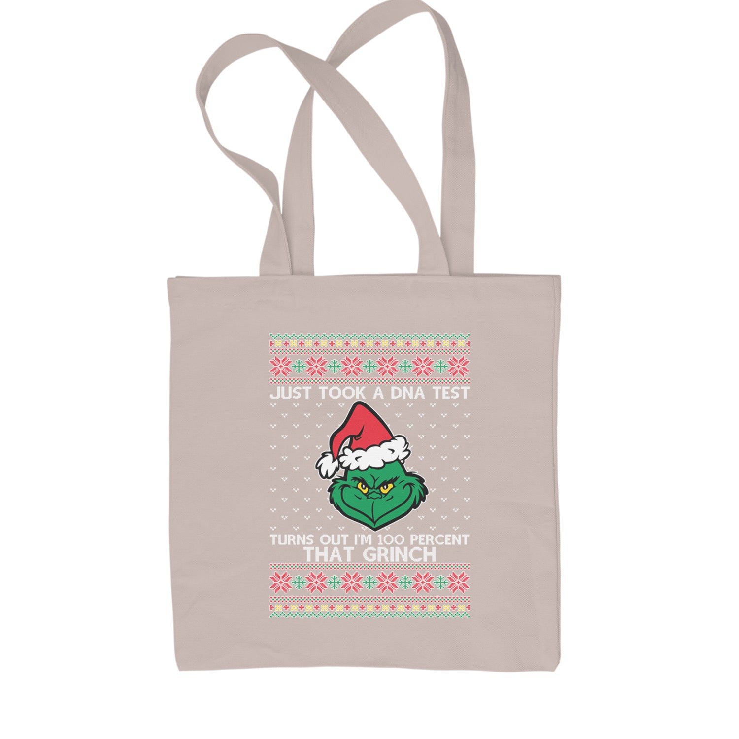 One Hundred Percent That Gr-nch Ugly Christmas Shopping Tote Bag Black