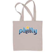 Skyline Philly Philadelphia Shopping Tote Bag Natural