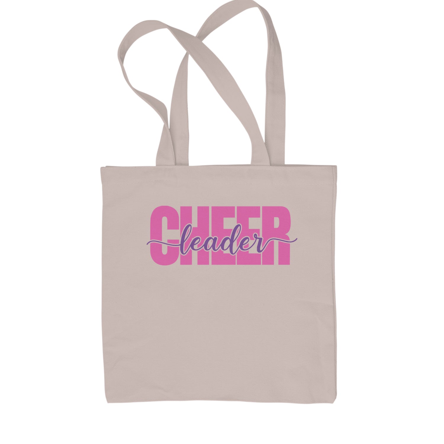 Cheerleader with Scripted Flair Shopping Tote Bag Black