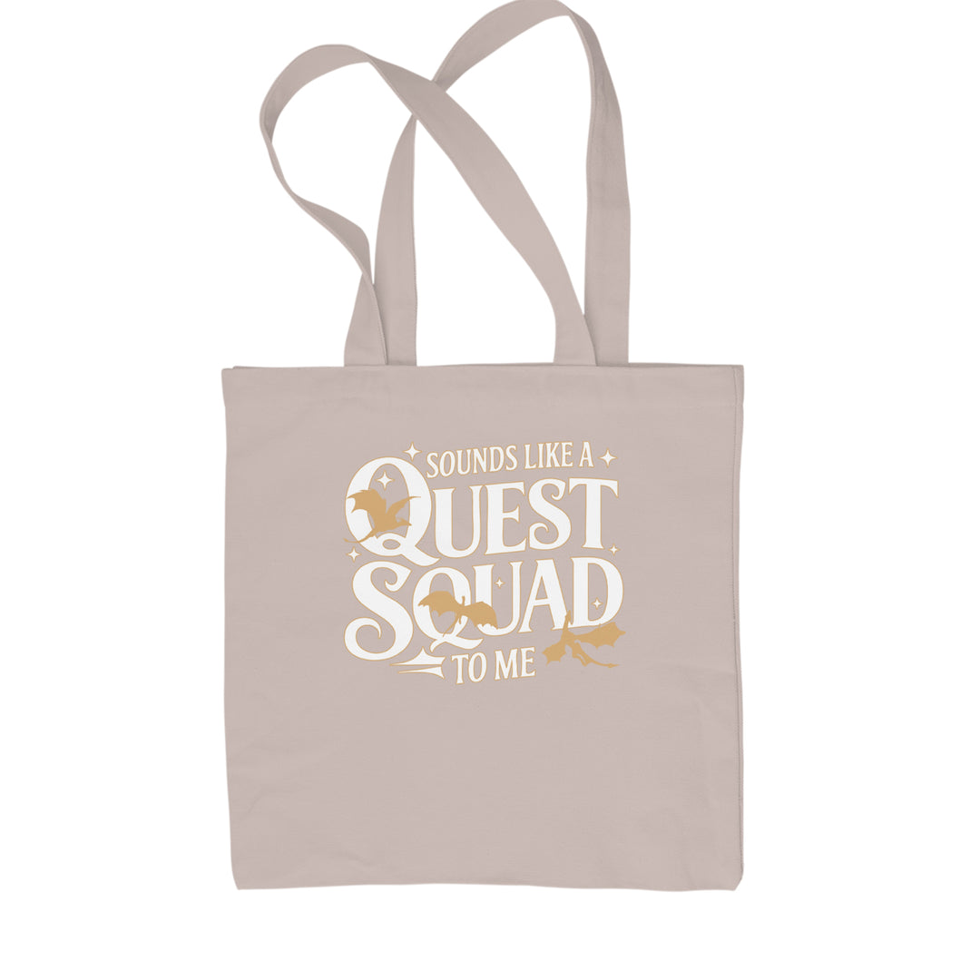 Sounds Like A Quest Squad To Me Empyrean Shopping Tote Bag Natural