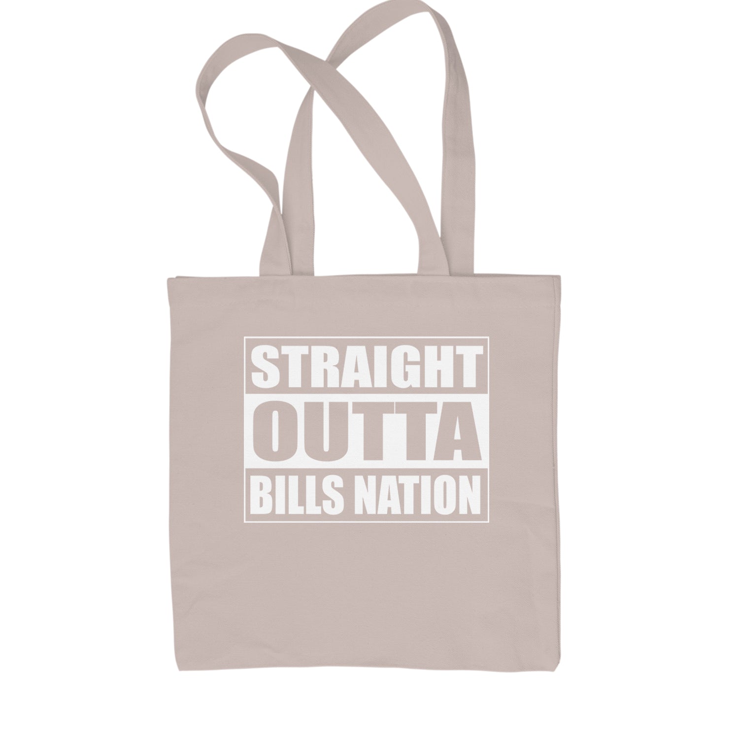 Straight Outta Bills Nation  Shopping Tote Bag Natural