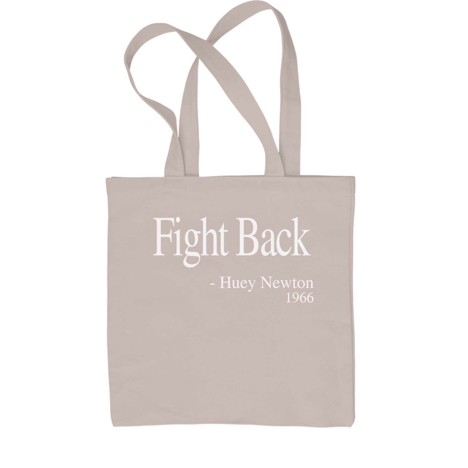 Fight Back Huey Newton Quote  Shopping Tote Bag Black