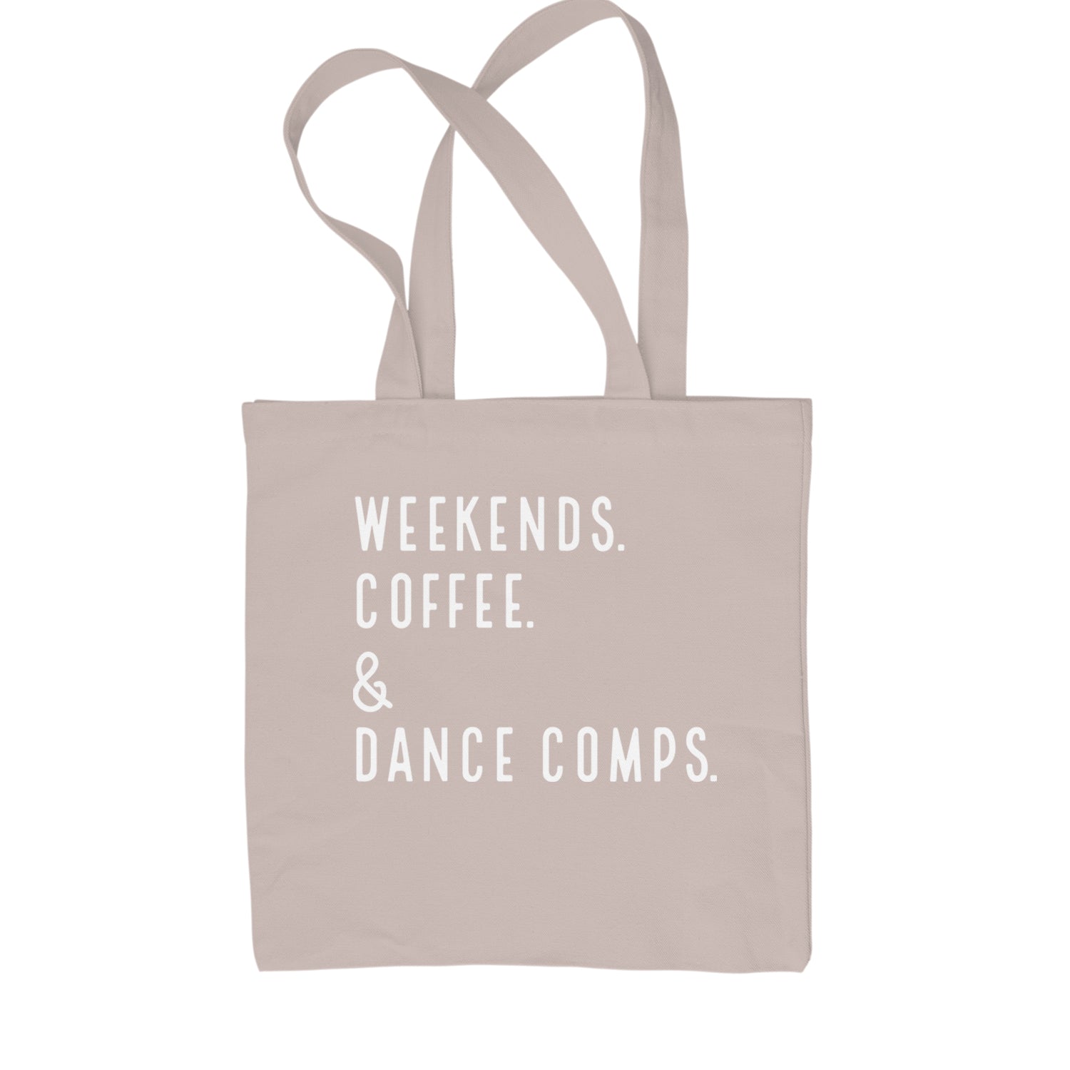 Weekends, Coffee and Dance Comps Shopping Tote Bag Black