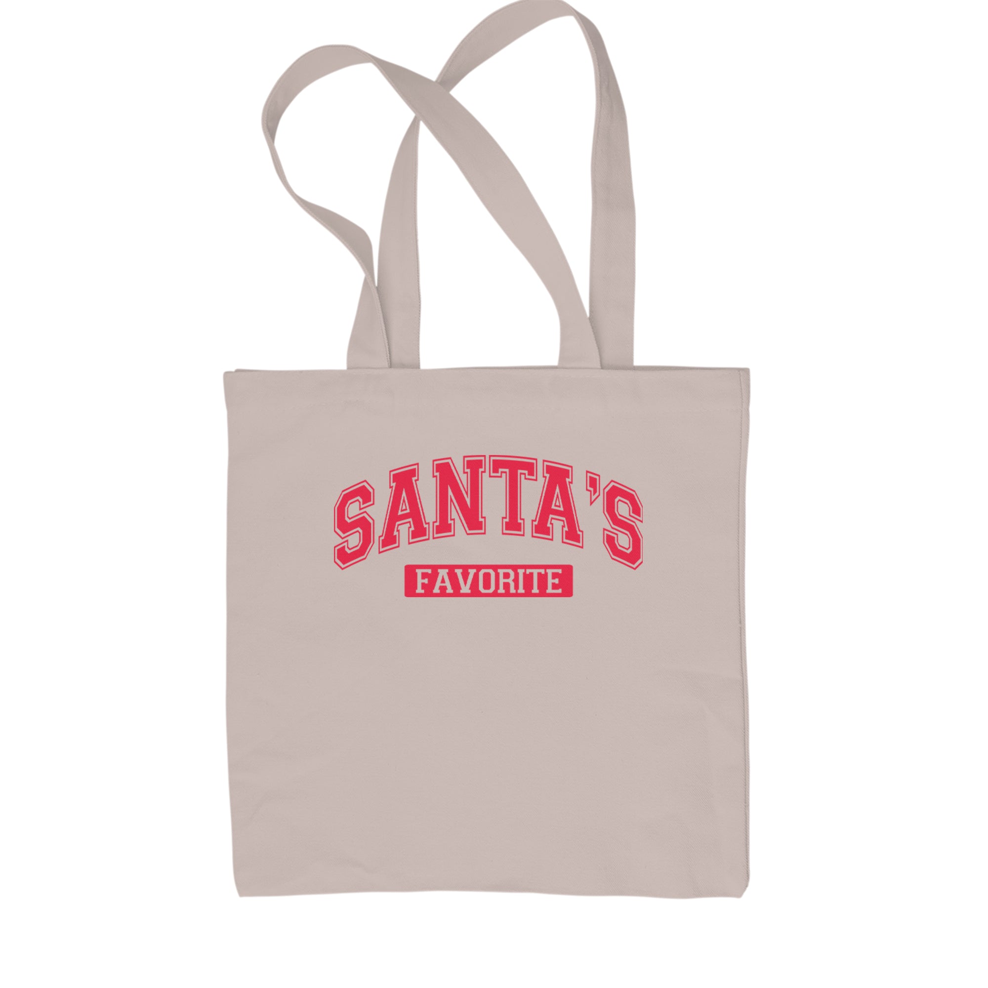 Santa's Favorite Shopping Tote Bag Black