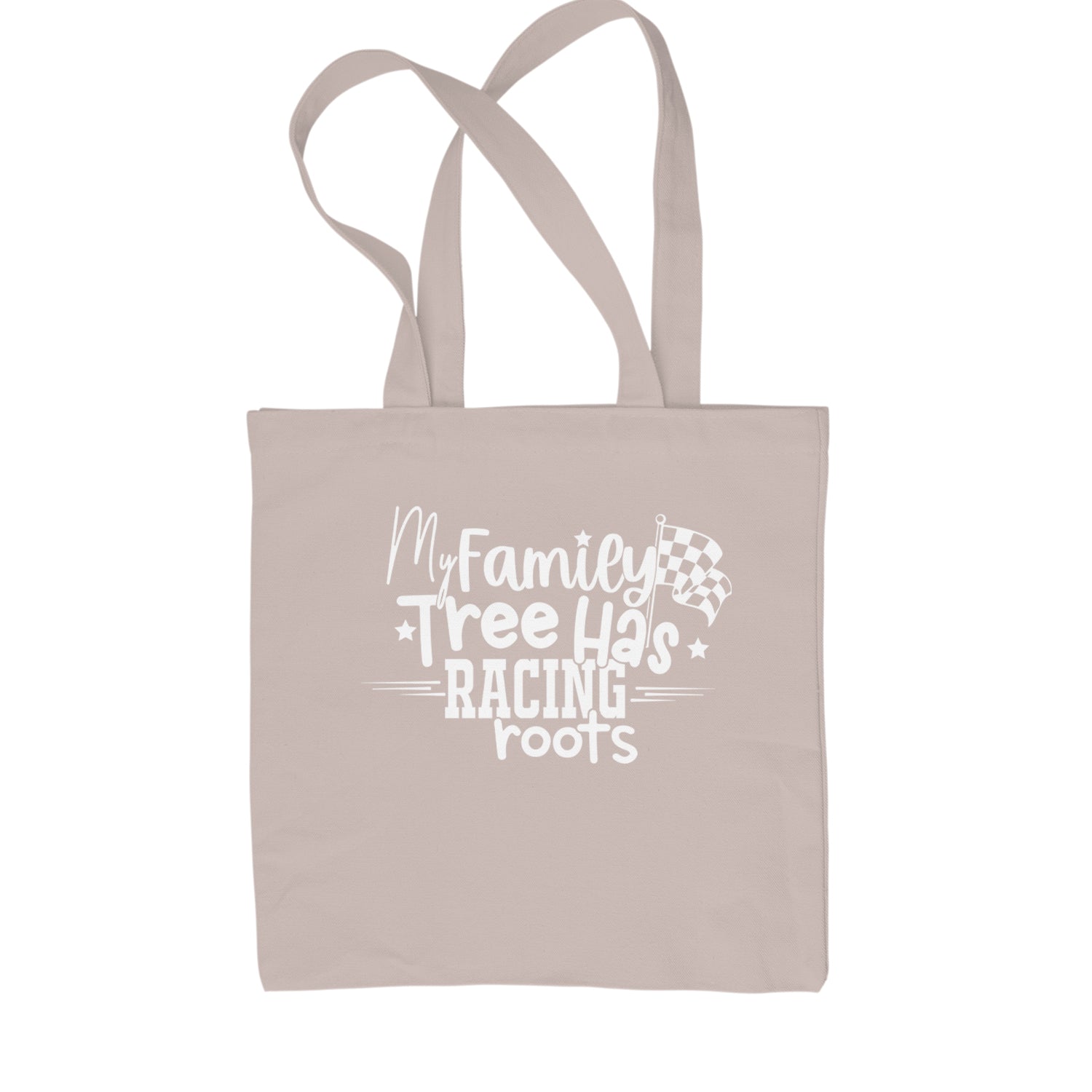 My Family Tree Has Racing Roots Shopping Tote Bag Black