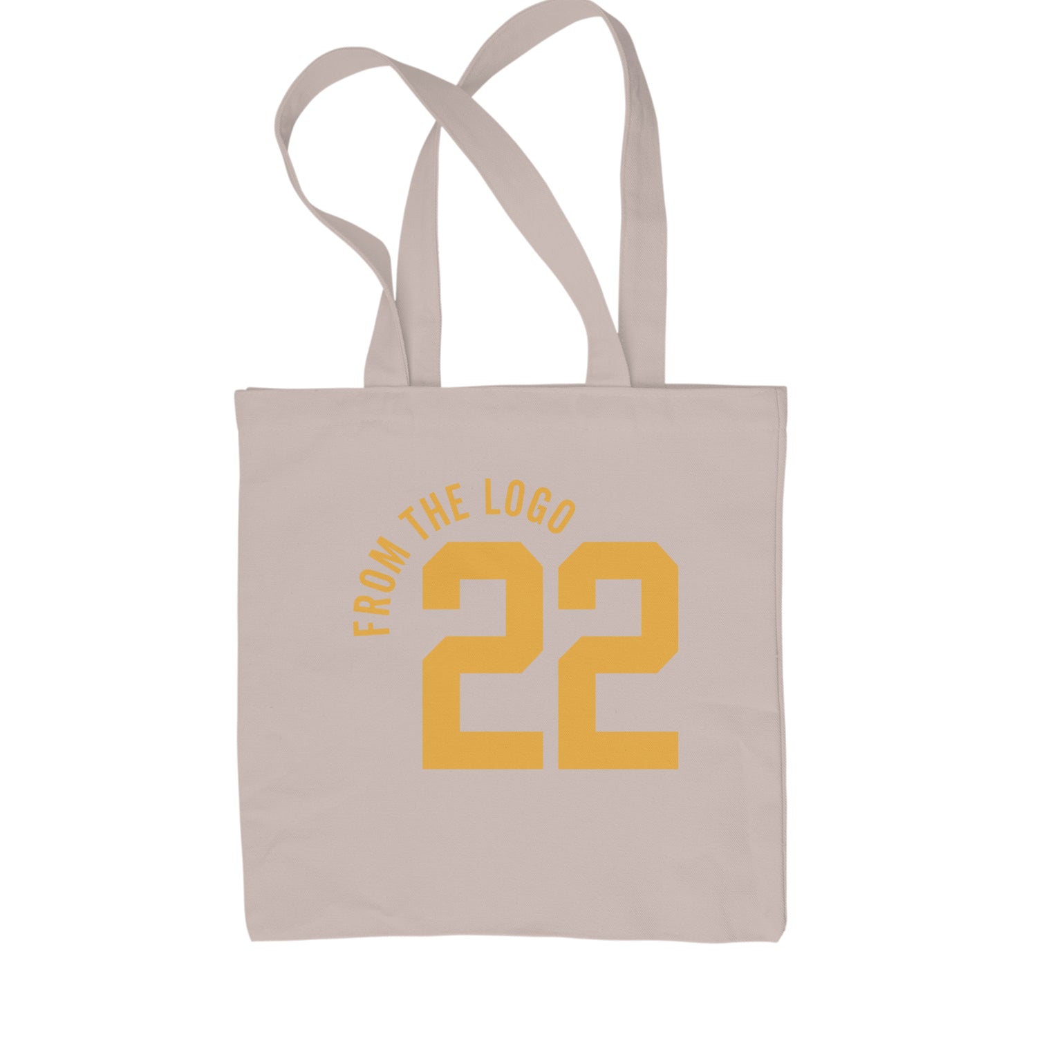 From The Logo #22 Basketball Shopping Tote Bag Black