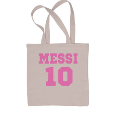 Messi World Soccer Futbol Messiami Shopping Tote Bag Natural