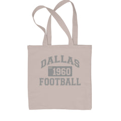 Dallas Football Established 1960 Shopping Tote Bag Natural