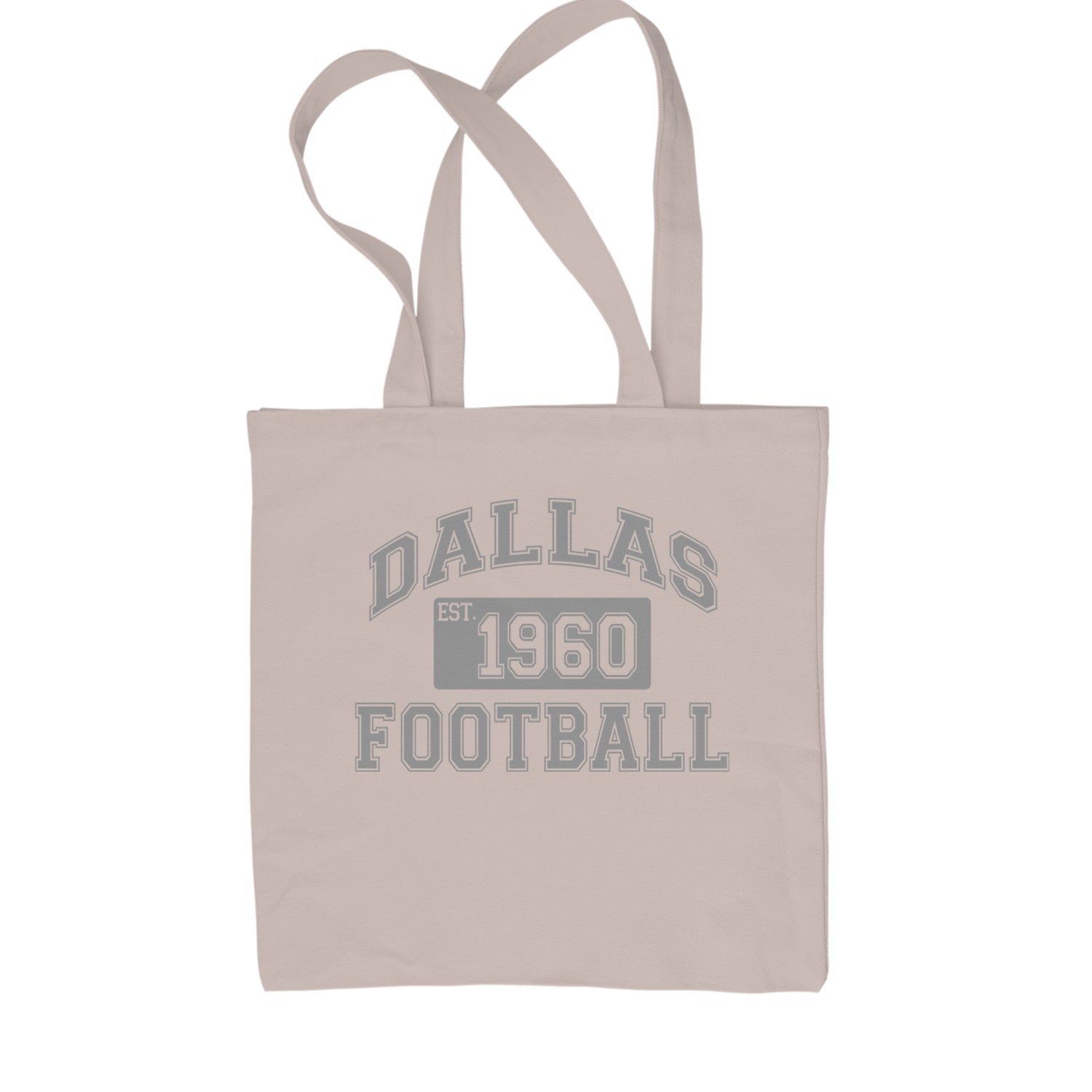 Dallas Football Established 1960 Shopping Tote Bag Natural