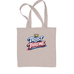 Trust The Throne Crown Philly Hoops Shopping Tote Bag Natural
