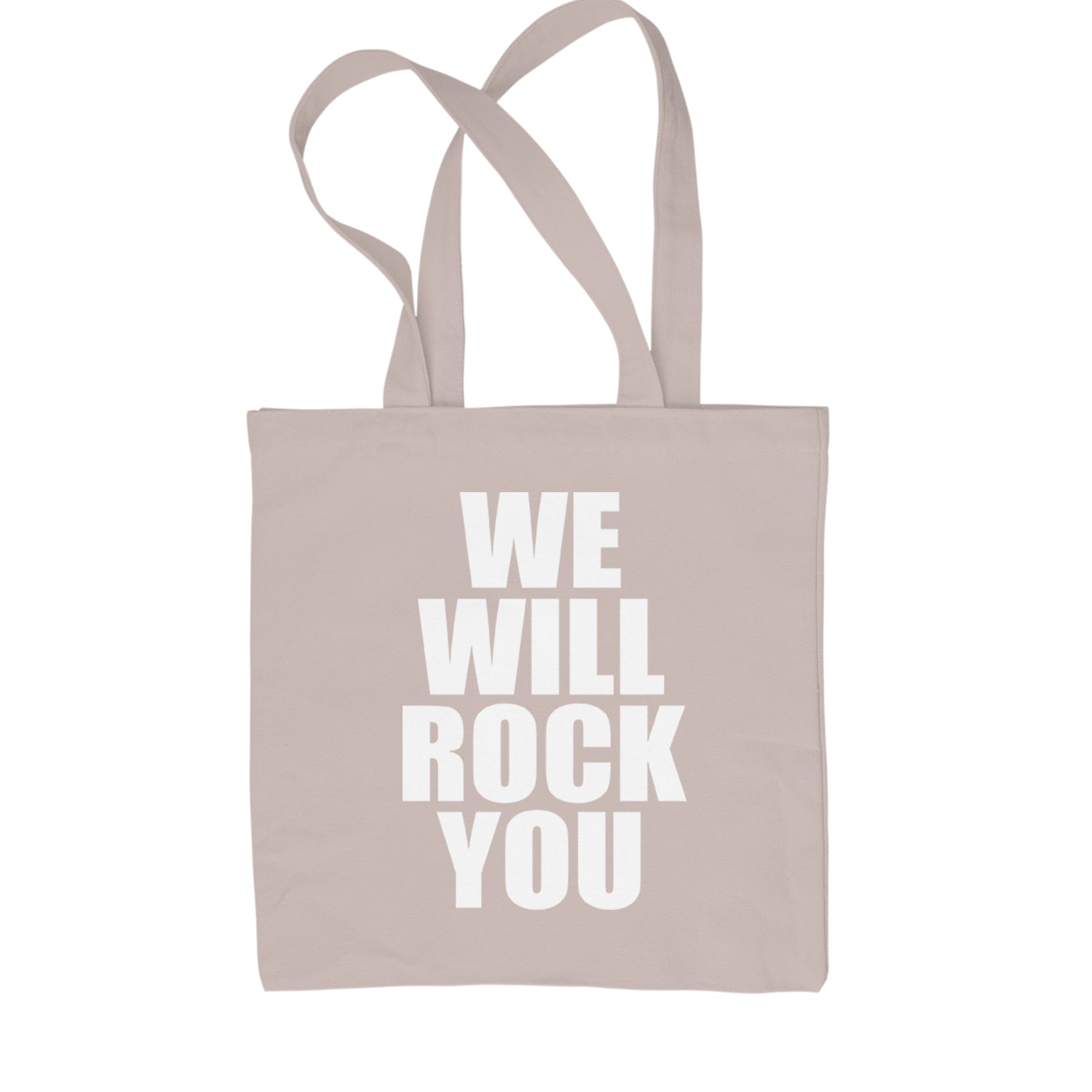 We Will Rock You Shopping Tote Bag Black