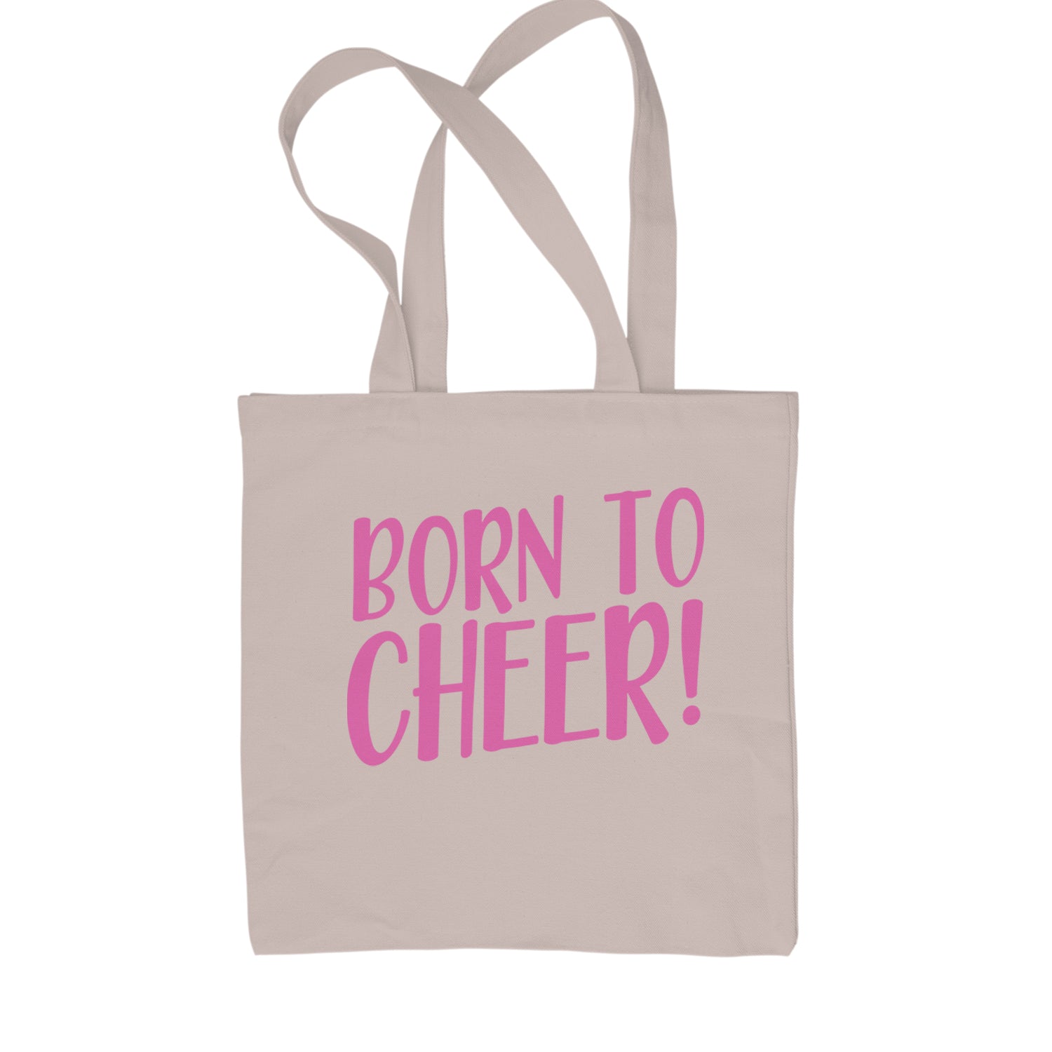 Born To Cheer Shopping Tote Bag Black