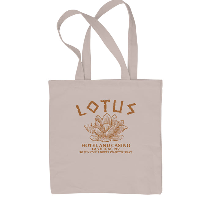 Lotus Hotel and Casino Shopping Tote Bag