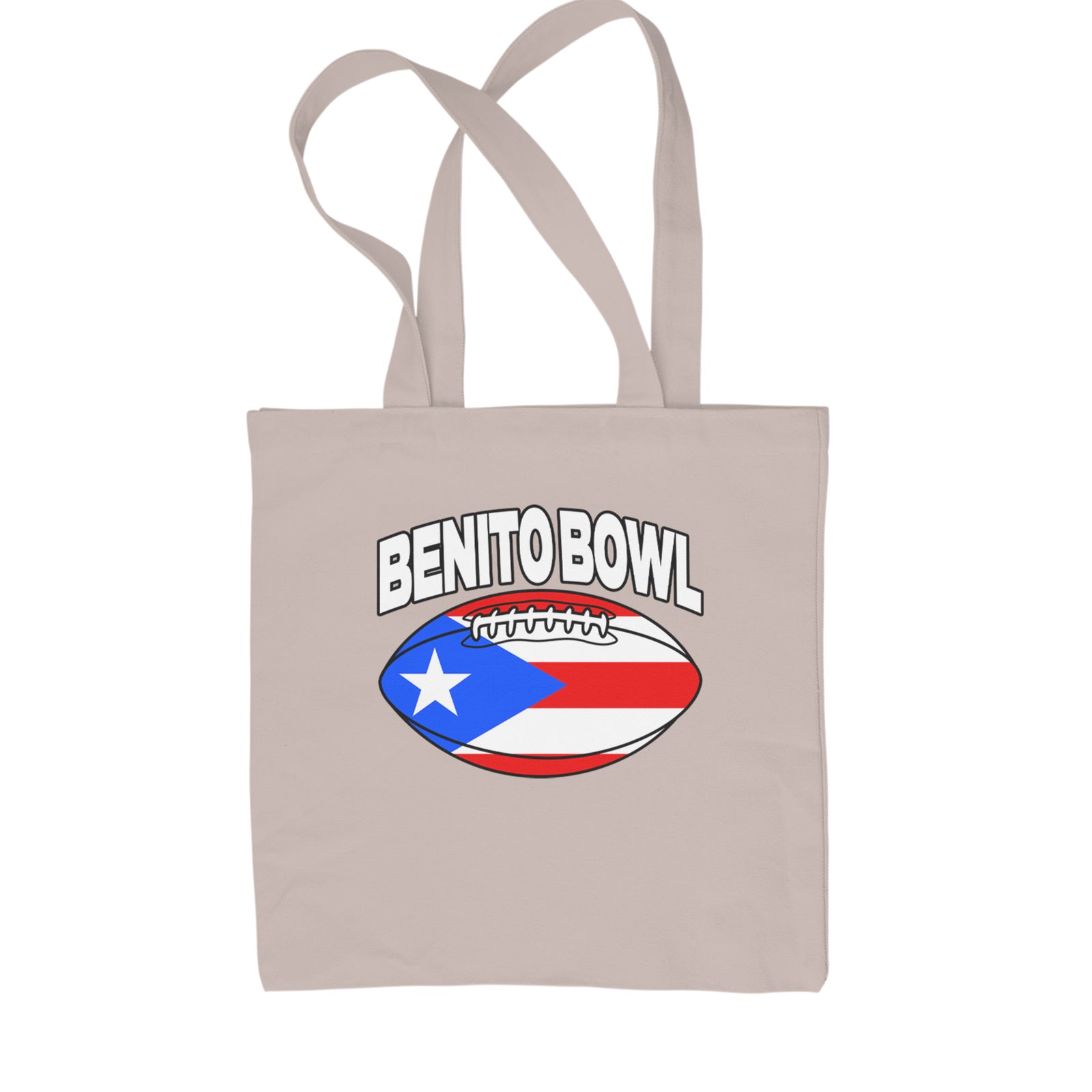 Benito Bowl Puerto Rico Football Shopping Tote Bag Black