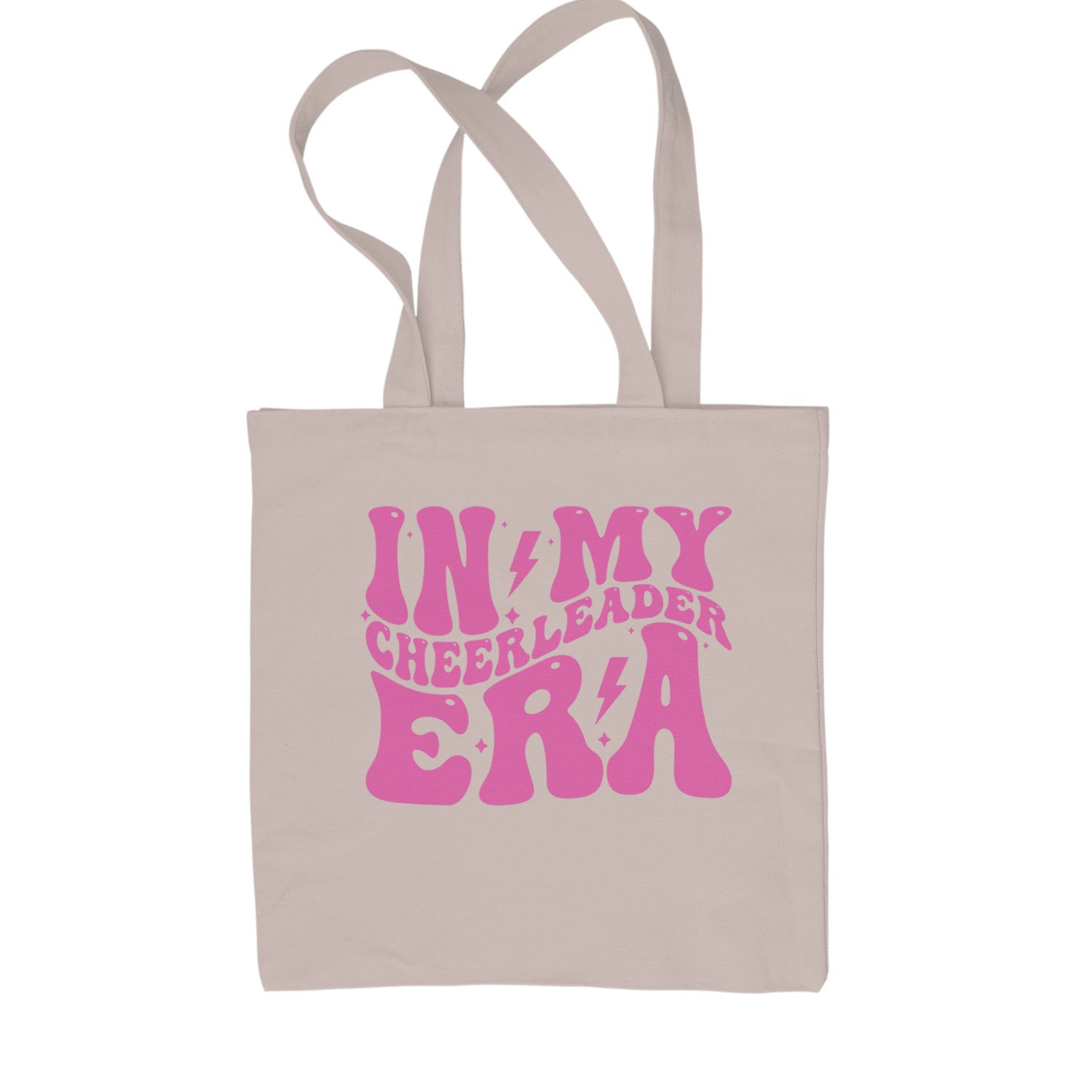 In My Cheerleader Era Shopping Tote Bag Black