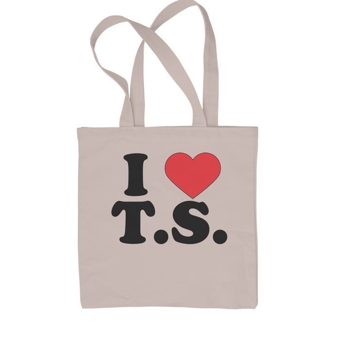 I Heart T.S. Concert Music Lover  Shopping Tote Bag