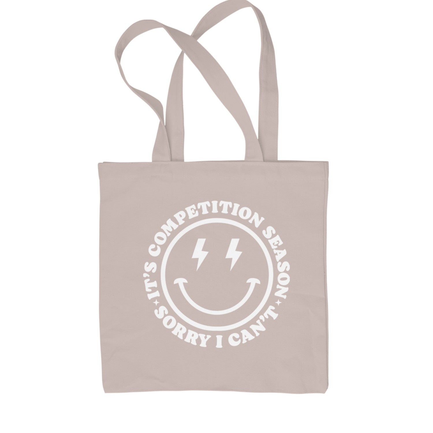 Sorry I Can't, It's Competition Season Shopping Tote Bag Black