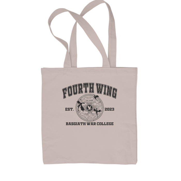 Fourth Wing Basgiath War College Shopping Tote Bag