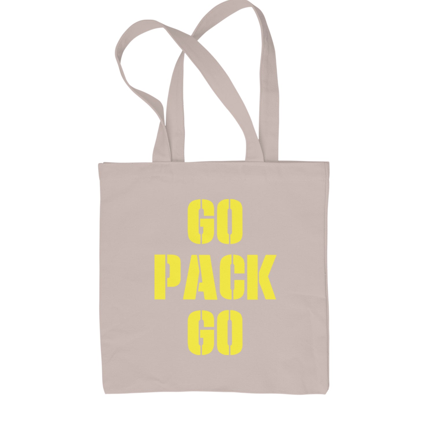 Go Pack Go Green Bay Shopping Tote Bag Black