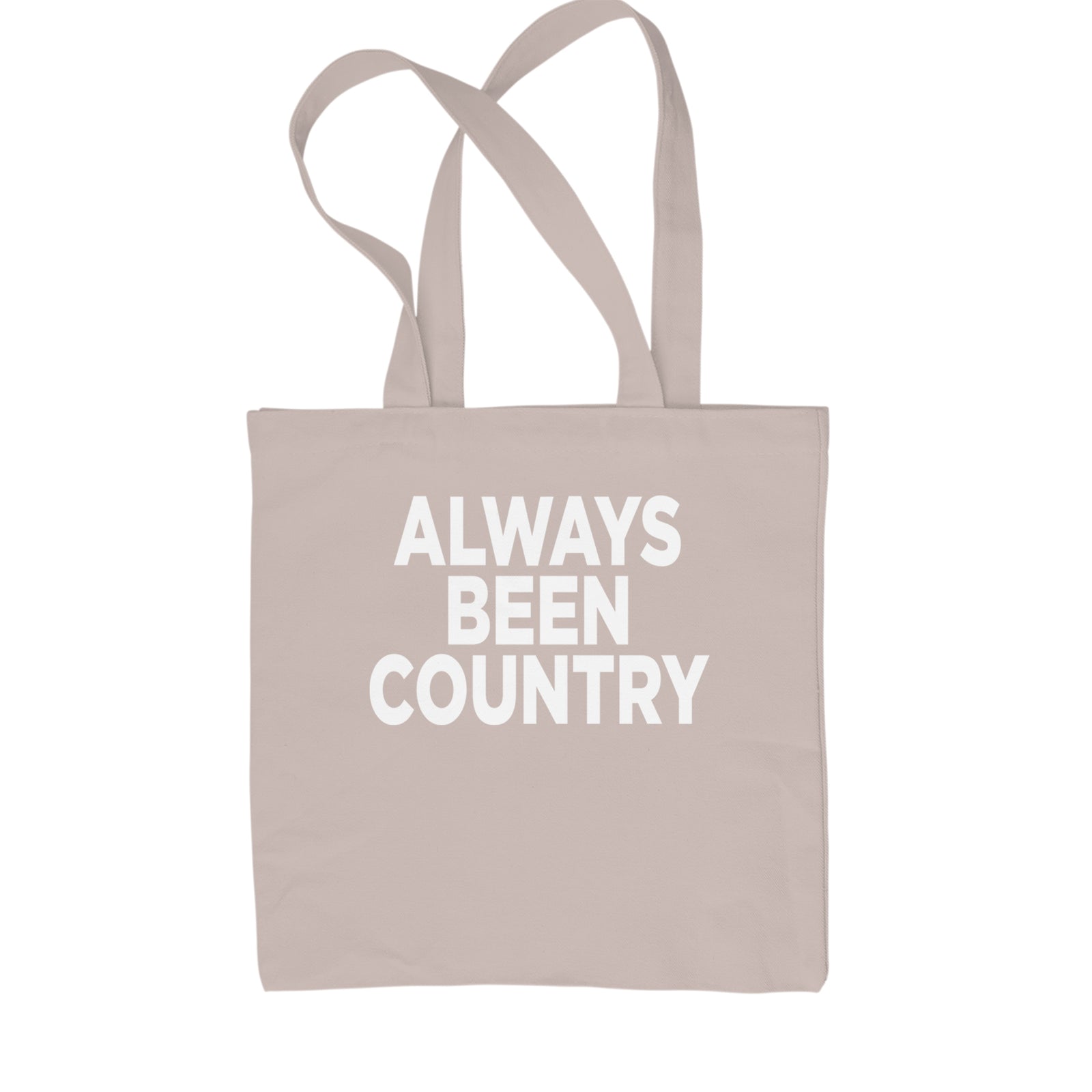 Always Been Country Music Shopping Tote Bag Black