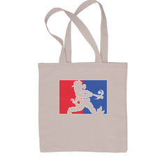 Batter Up Philly Baseball Phan Shopping Tote Bag Natural