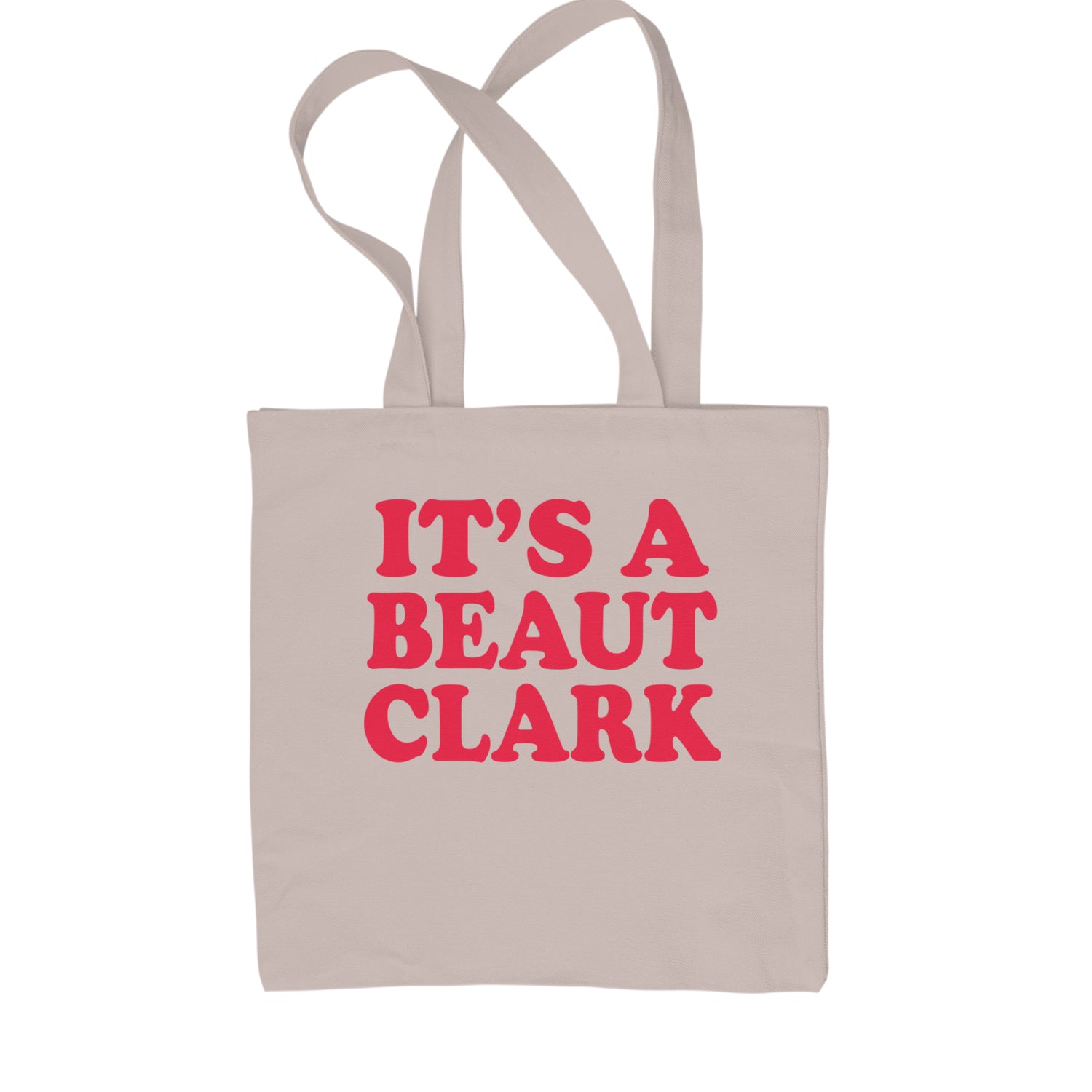 It's a Beaut Clark Festive Christmas Shopping Tote Bag Natural