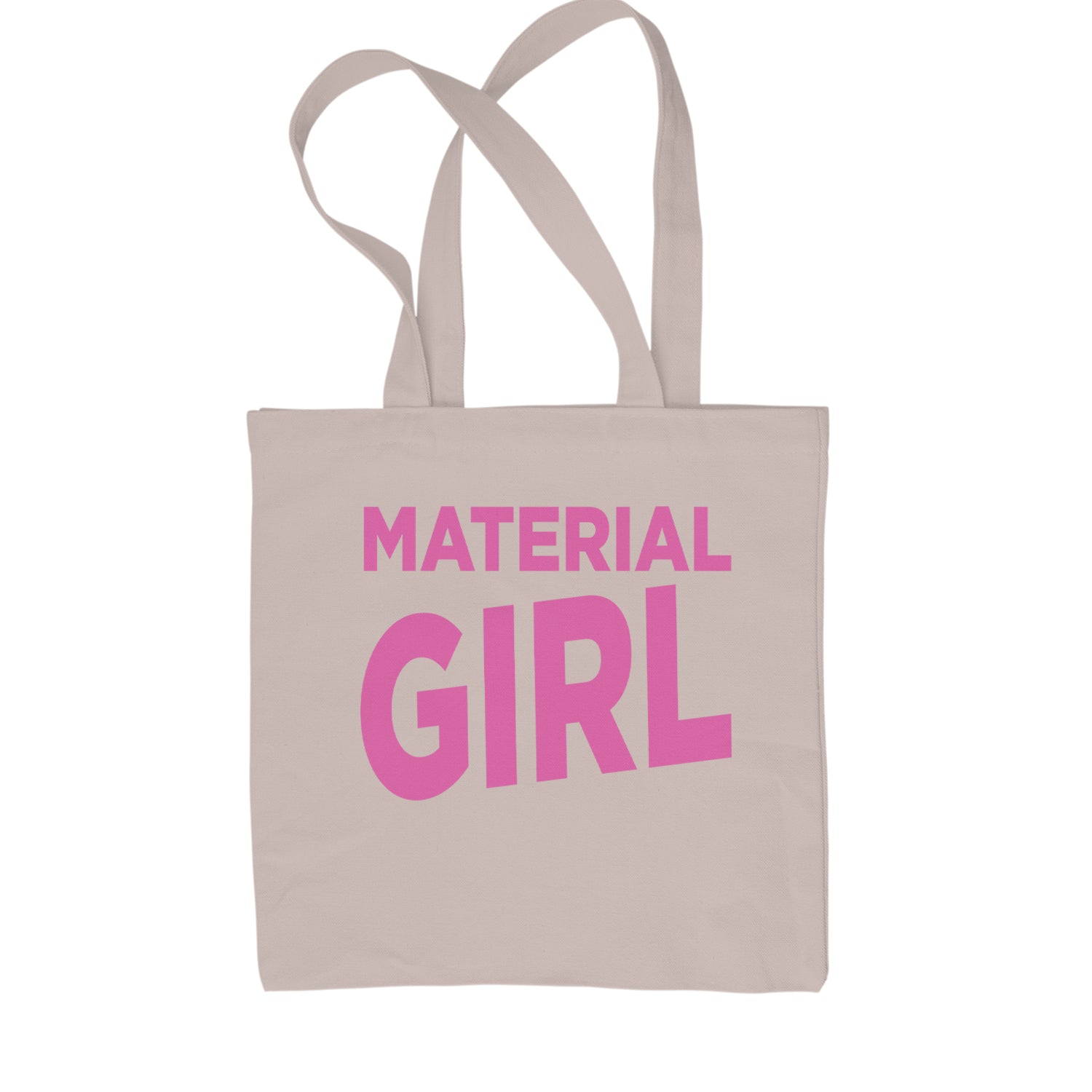 Material Girl 80's Retro Celebration Shopping Tote Bag Black