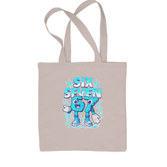 67 Brainrot Meme Slang Shopping Tote Bag Natural