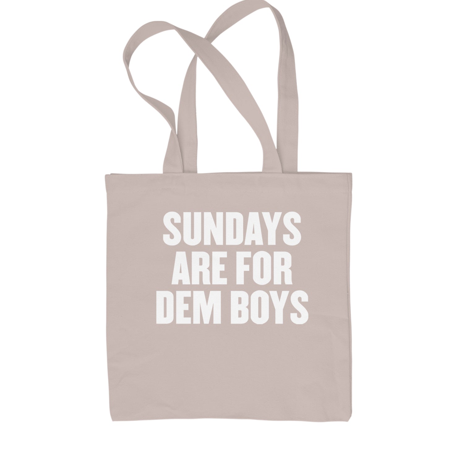 Sundays Are For Dem Boys Shopping Tote Bag Natural